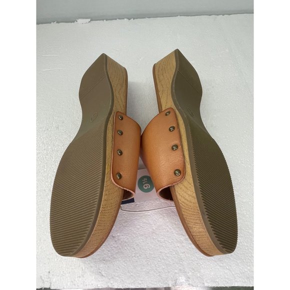 Universal Thread Natural Kora women's size 9.5 sandals slip on Faux Leather - Picture 14 of 16
